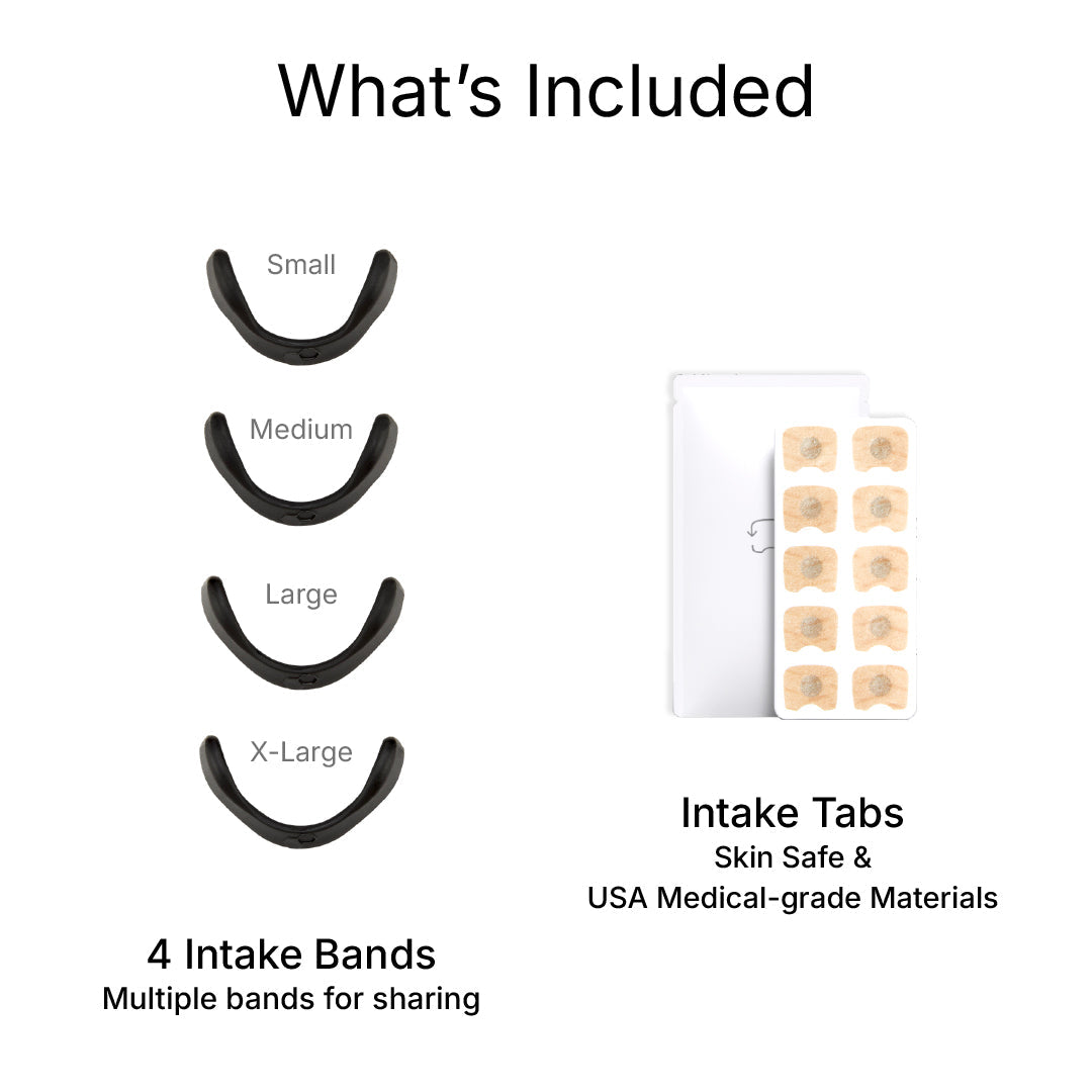 Intake Breathing Nasal Strip Starter Kit (30 Count, Black) - Boost Oxygen Intake, Reduce Snoring, Improve Sleep Quality - Sweat Resistant, Skin Safe Nasal Strips - Extra Strength Snoring Solution